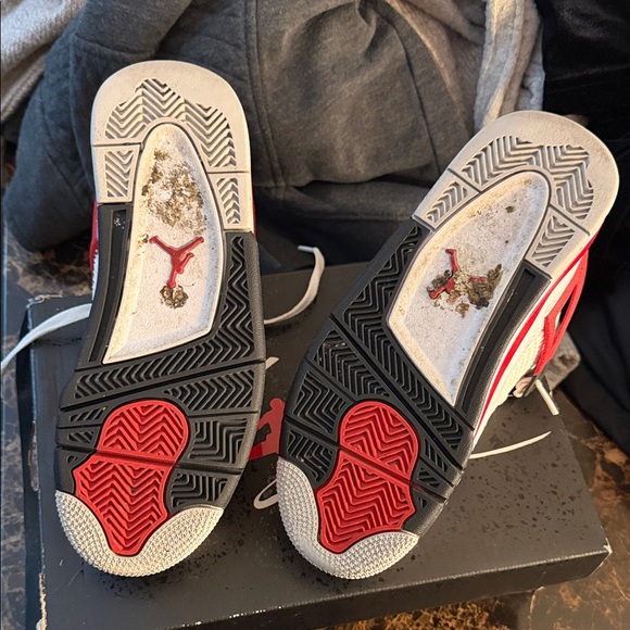 Jordan Women's Sneakers in White, Red, and Black - Picture 6 of 7